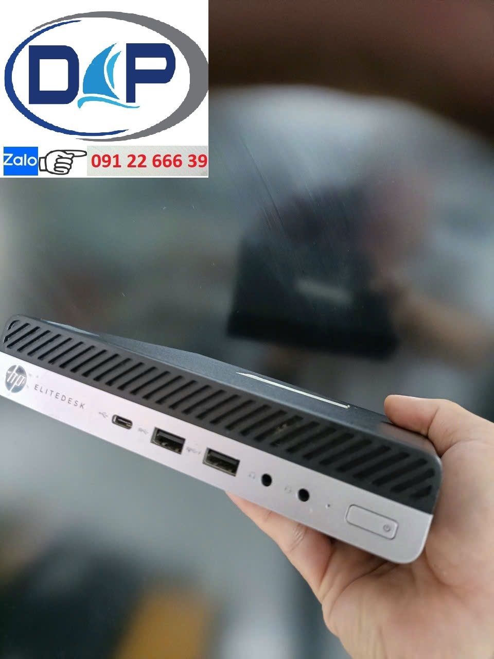 [HCM]Máy Bộ HP EliteDesk 800 G3 Mini, Core i7-6700T, Ram 8GB, SSD 256GB, FULL Wifi