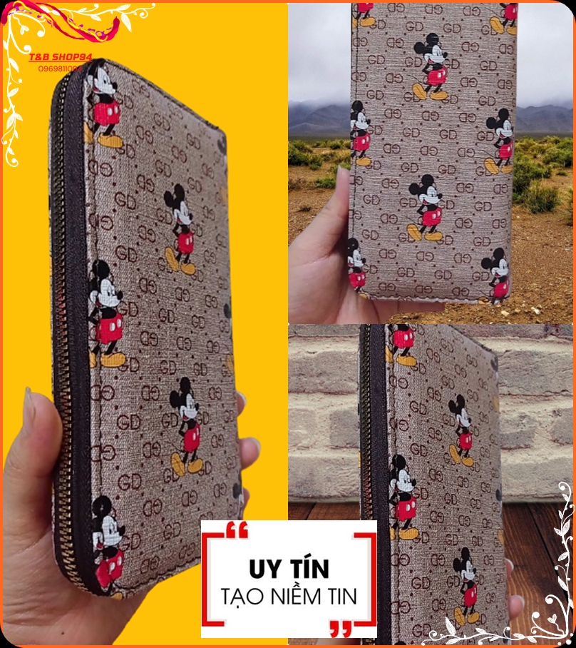 Hàng Full Box.Ví Dài Nữ 2 Chi Tiết Tiện Lợi Cầm Tay Dự Tiệc.. Khóa kéo Sang Trọng lịch sự nổi bật. đang hót trên thị trường hiện nay GC chuột misckkey ảnh thật