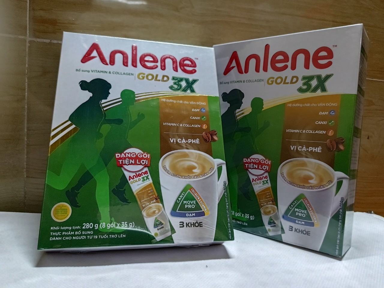 Sữa bột Anlene cà phê hộp 8x35g