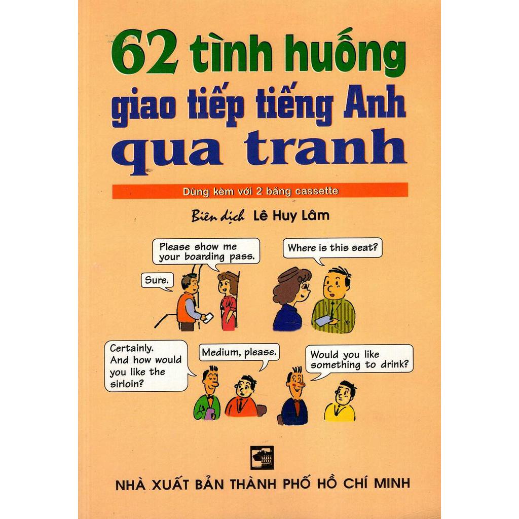 Sách - 62 tình huống giao tiếp tiếng anh qua tranh