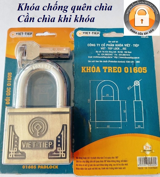 Ổ khóa việt tiệp 01605