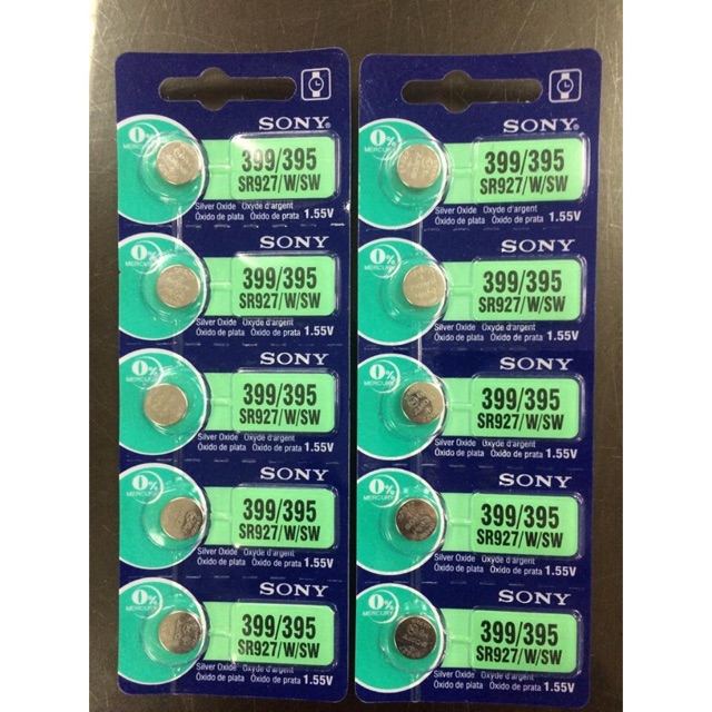 Pin đồng hồ đeo tay sony sr626, sr621, sr721, sr920, sr927 dùng trên các đồng hồ đeo tay 1 vỉ- 5 viên pin