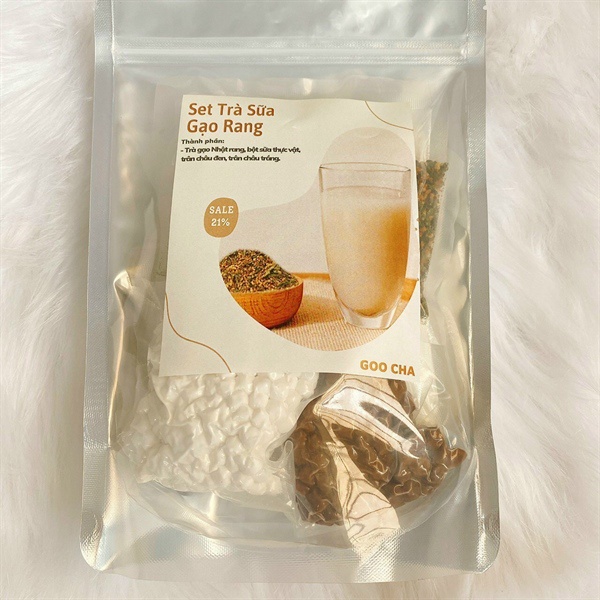 Sét Trà Sữa Gạo Rang 450g