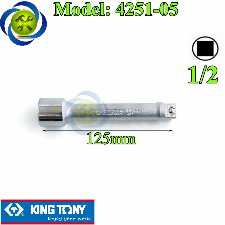 Đầu nối dài 1/2 kingtony 4251-05 dài 125mm đầu vuông 12.7mm