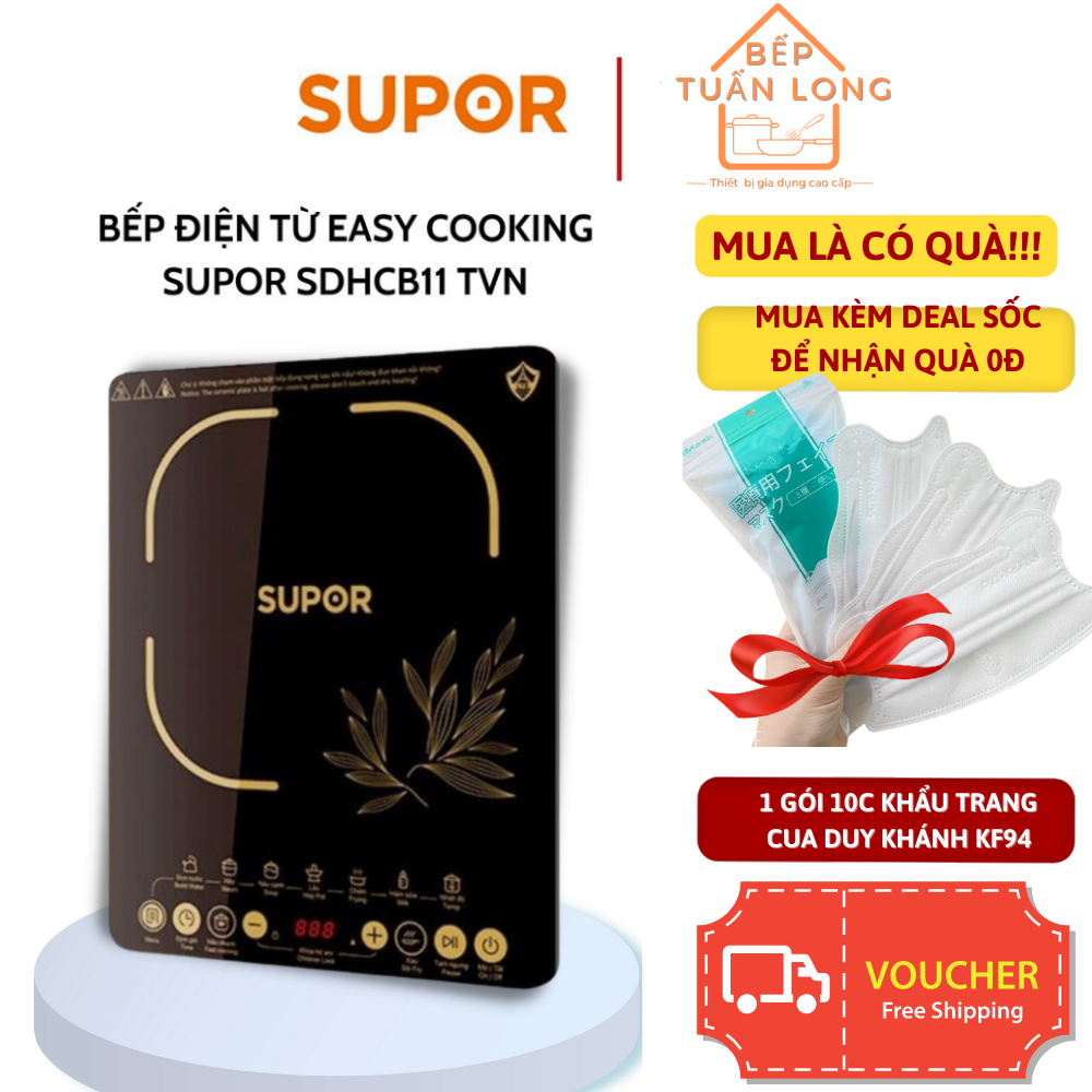 Bếp điện từ supor sdhcb11tvn, bếp lẩu điện supor 2100w hàng chính hãng bảo hành 1 năm