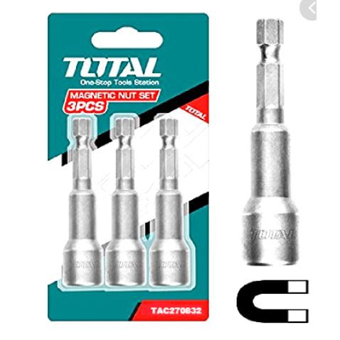 Bộ mũi bắn vít tol có nam châm hút 8mm tac270832 total