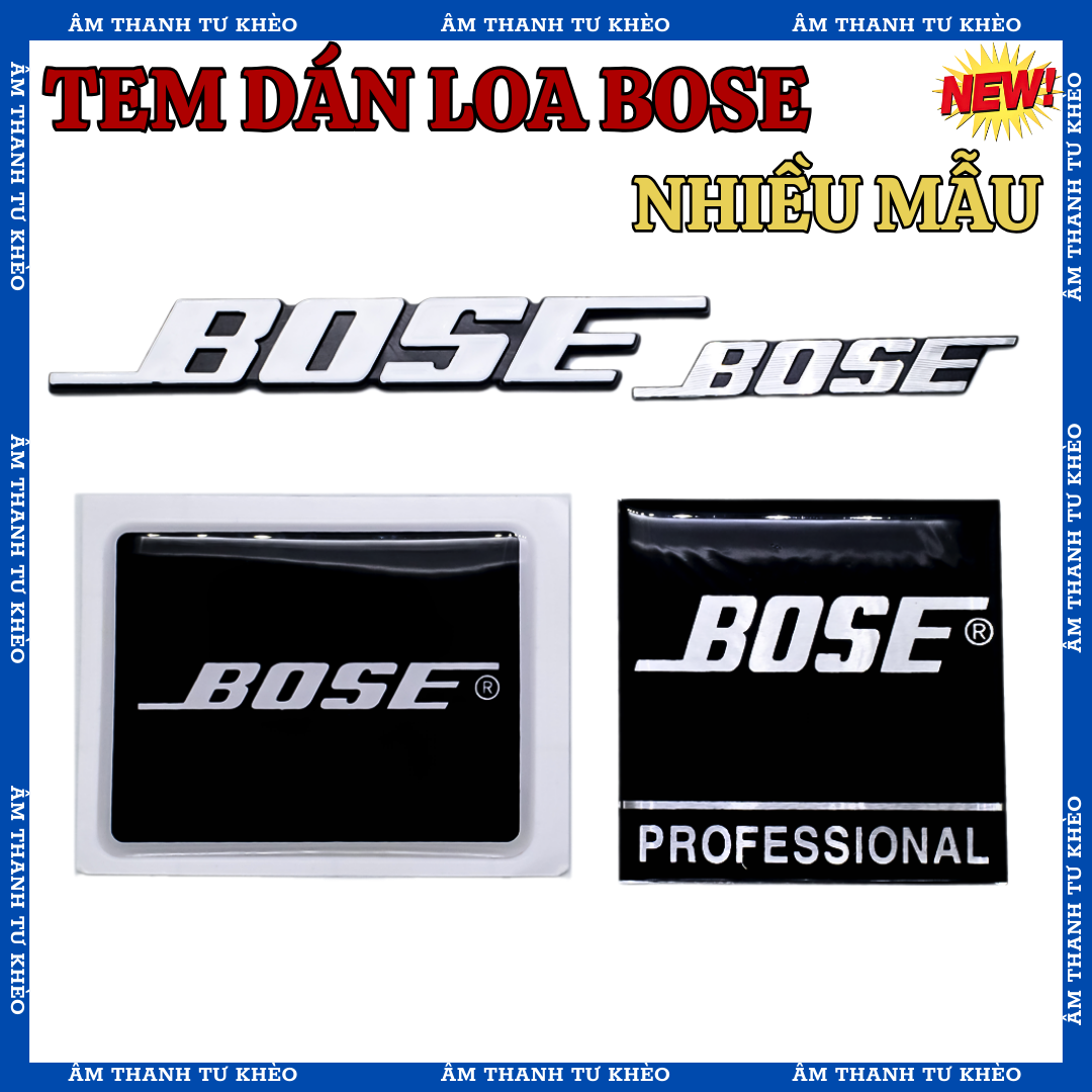 Logo loa - tem loa bose dán thùng loa