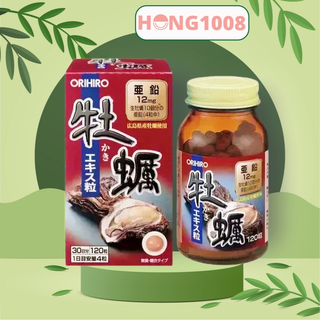 Tinh chất Hàu tươi của Nhật Orihiro New Oyster Extract Tablets 120 viên - Shop Hong1008
