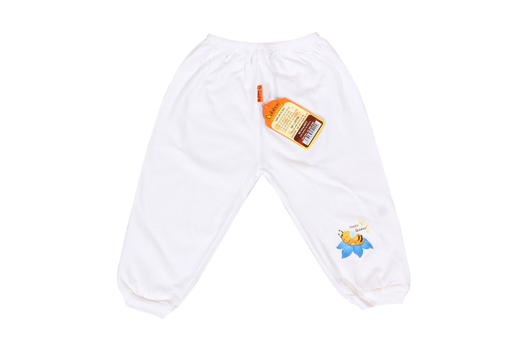 Quần trắng dài mặc bỉm babiboo in chuyển nhiệt babiboo - bb33