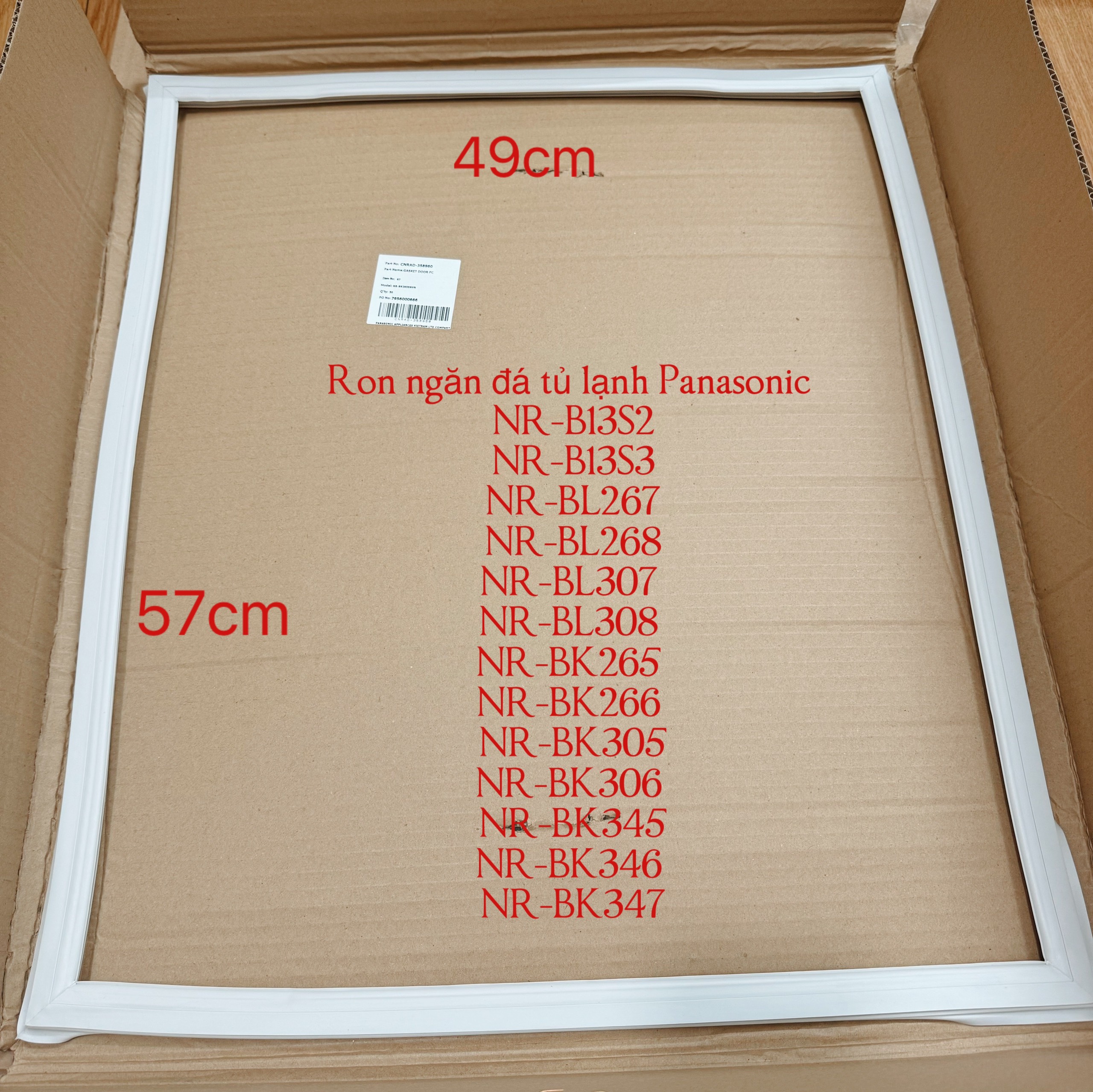 Ron ngăn đá tủ lạnh panasonic nr-b13s2/ nr-bl267/ nr-bk265/ nr-bk305/ nr-bl345