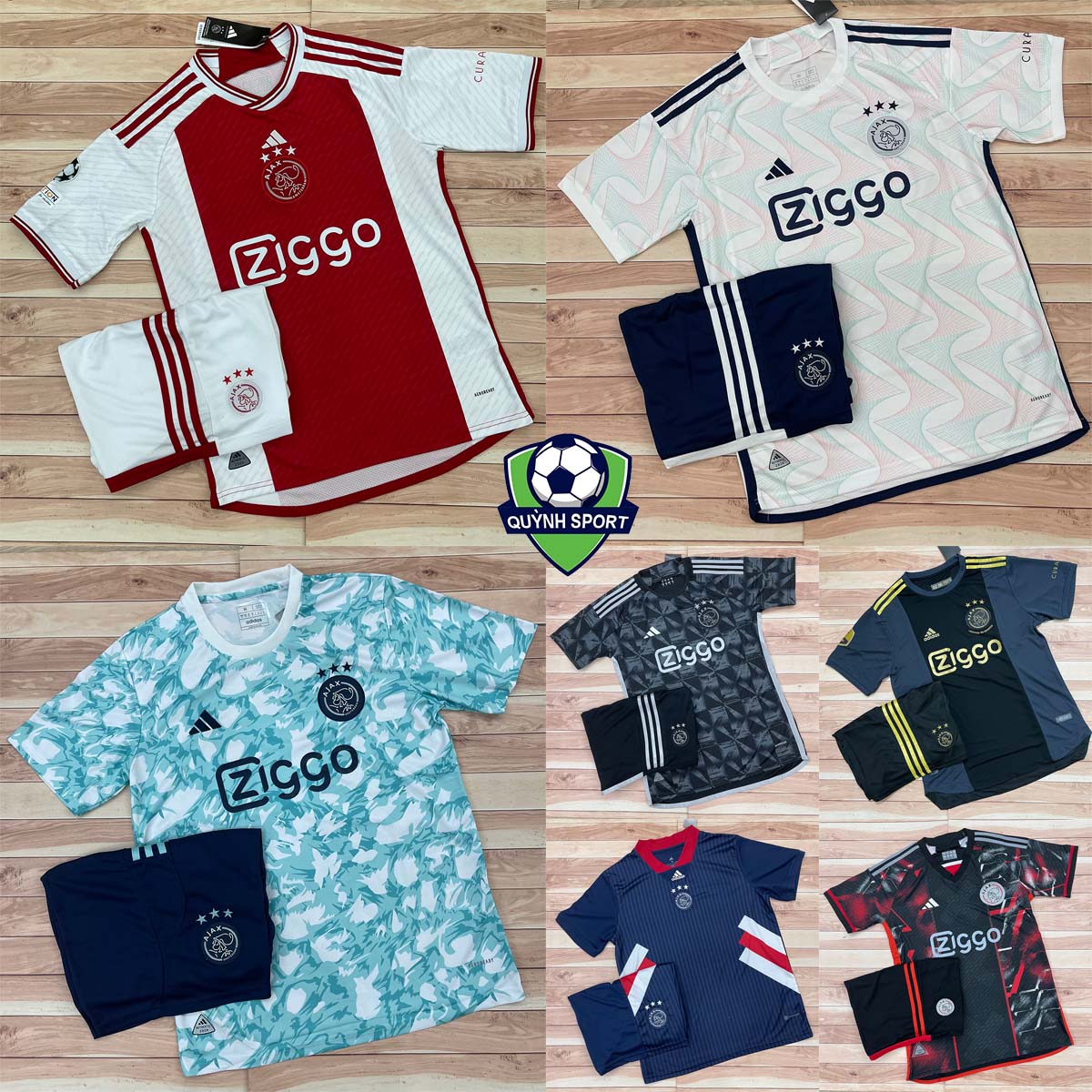 HOÀN TIỀN 15% - Áo Bóng Đá CLB Ajax Amsterdam 2023 - Chuẩn Mẫu Thi Đấu  - Vải Polyester Gai Thái Cao Cấp