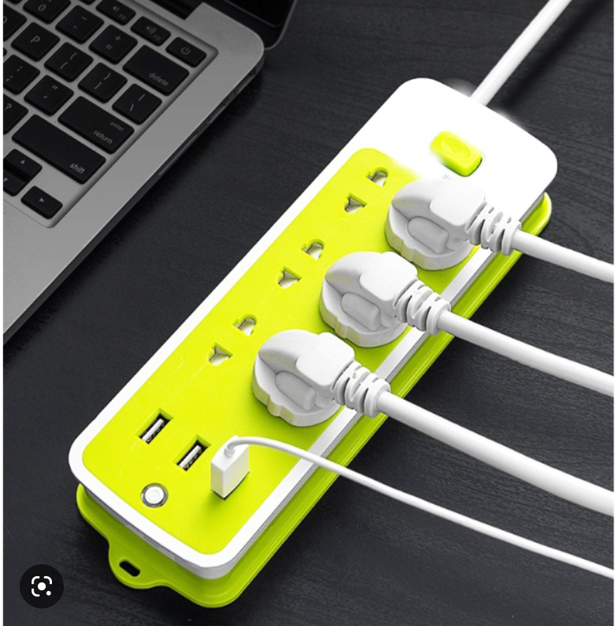 Ổ cắm điện tích hợp 3 usb ổ cắm điện xanh đa năng ổ cắm điện đa năng giá rẻ