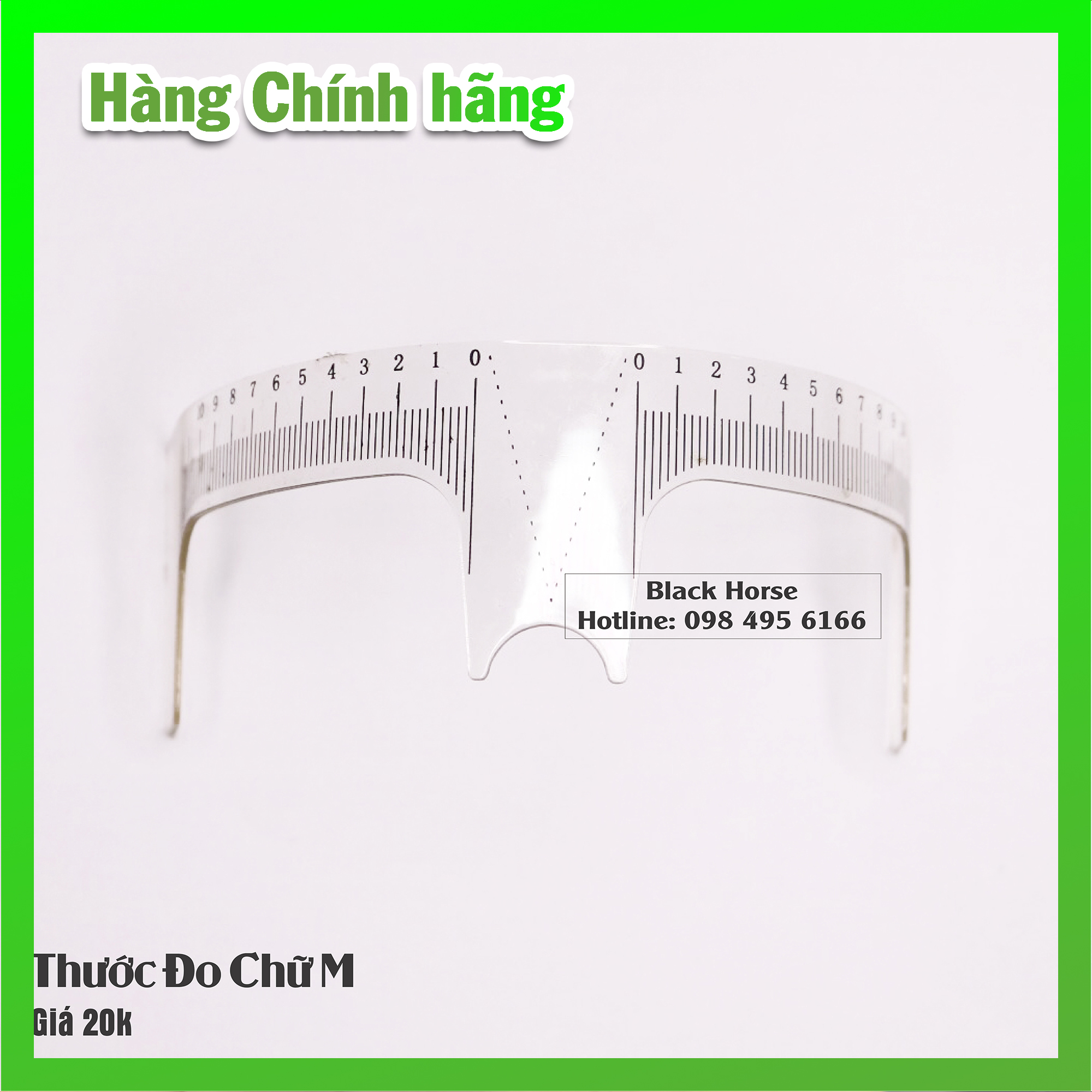 Thước đo chân mày chữ m