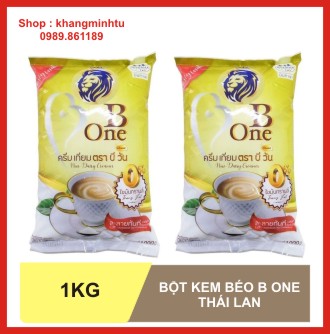 Combo 2 bịch Bột kem béo B One Thái Lan pha trà sữa