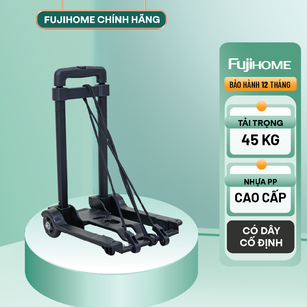 Xe đẩy đi chợ gấp gọn đa năng FUJIHOME HT-245 tải trọng 45kg - Hỗ trợ việc vận chuyển hàng cồng kềnh