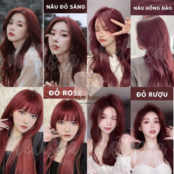 Thuốc nhuộm tóc tone đỏ nhuộm tại nhà