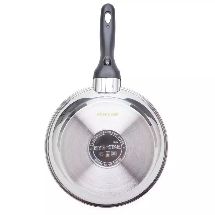 [HCM]Chảo inox chống dính 3 đáy 26 cm Fivestar CCNC34