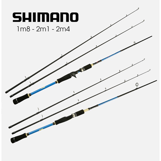 Cần câu lure máy đứng, ngang shimano 2 ngọn m ml