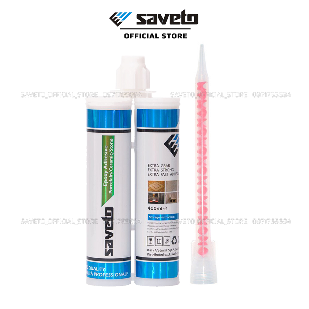 Keo chà ron saveto, keo chà ron gạch chống thấm, keo mạch gạch saveto cao cấp italy 400ml