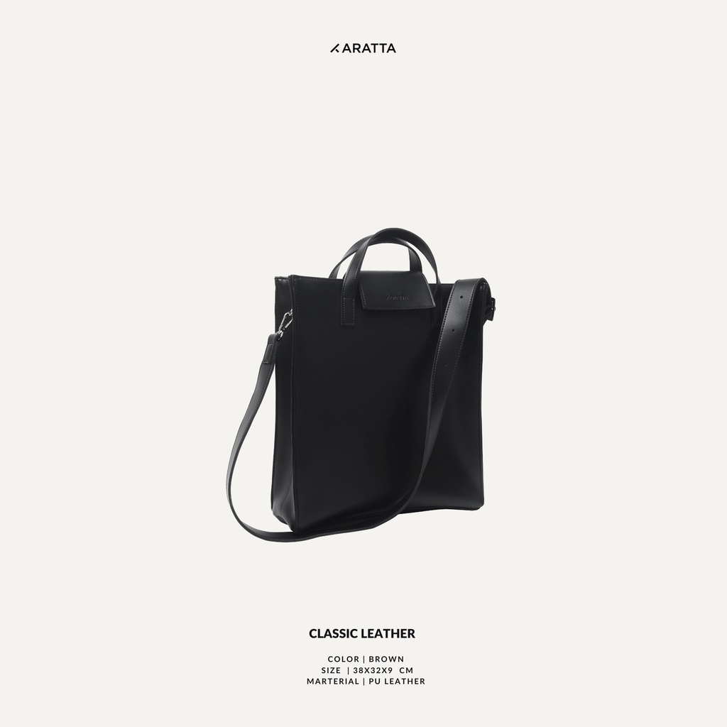| karatta | classic leather tote | túi đựng laptop - túi tote da - hàng có sẵn