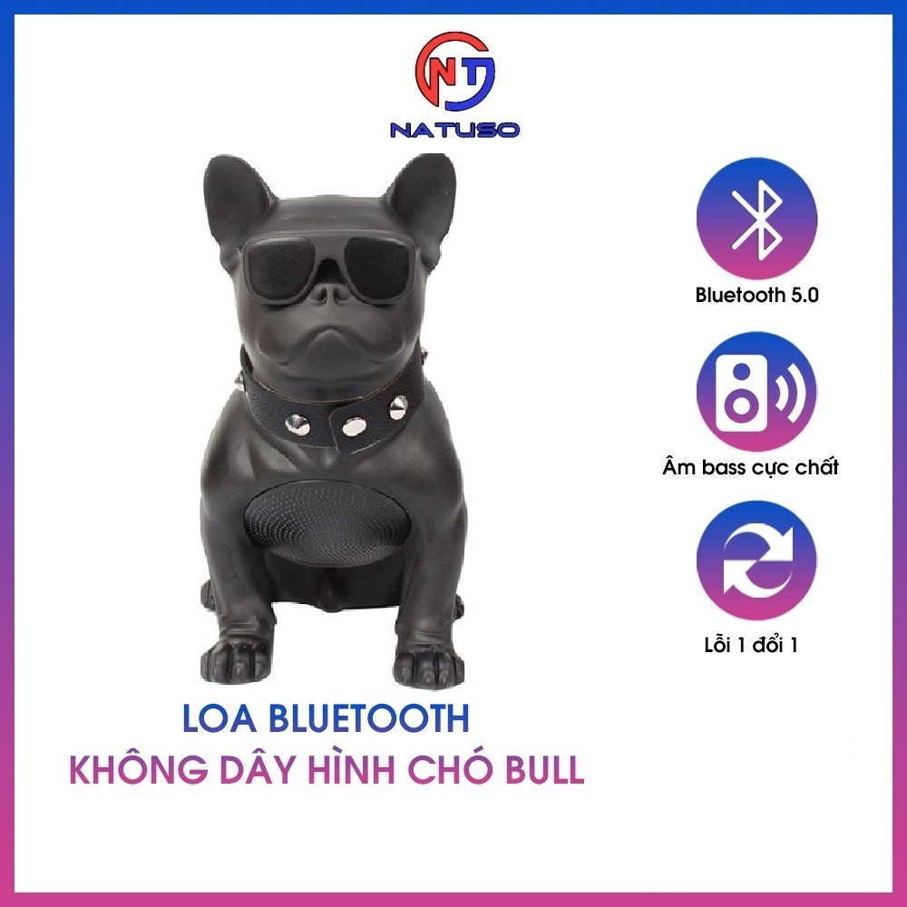 Loa Bluetooth Nghe Nhạc Hình Con Chó Bull CH-M10 Chống Thấm Nước, Chống Va Đập, Nghe Nhạc Chuyên Bass, Âm Thanh Trầm Ấm