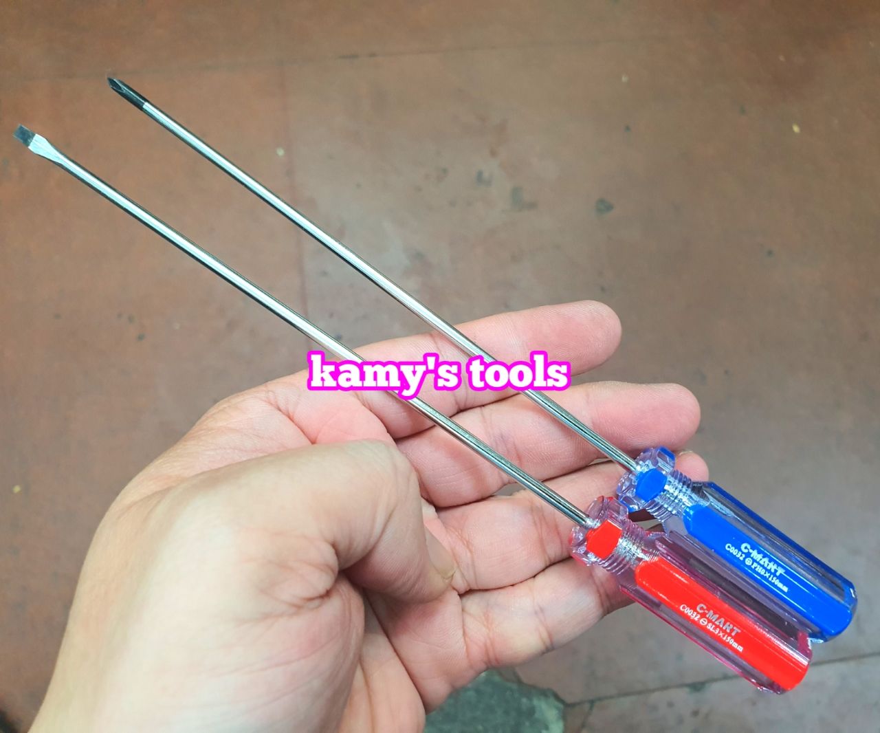 Tua vít bake dẹp 3.2mm dài 75mm 100mm 150mm 200mm model c0023 c-mart
