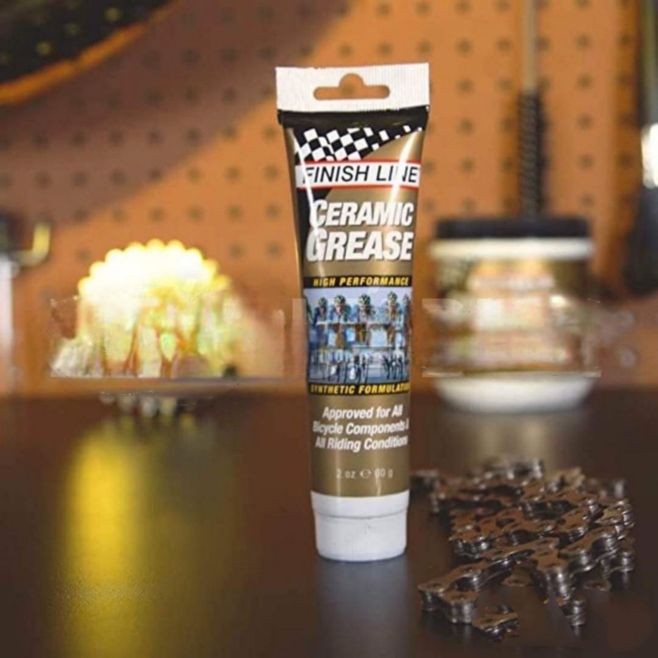 Mỡ Bò CERAMIC Dùng Cho Vòng Bi Bạc Đạn / BB / Chén Cổ FINISH LINE CERAMIC GREASE 60ml