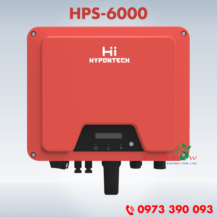 Biến tần hòa lưới HYPONTECH 6 kW 1 pha HPS-6000 - Inverter hòa lưới điện mặt trời