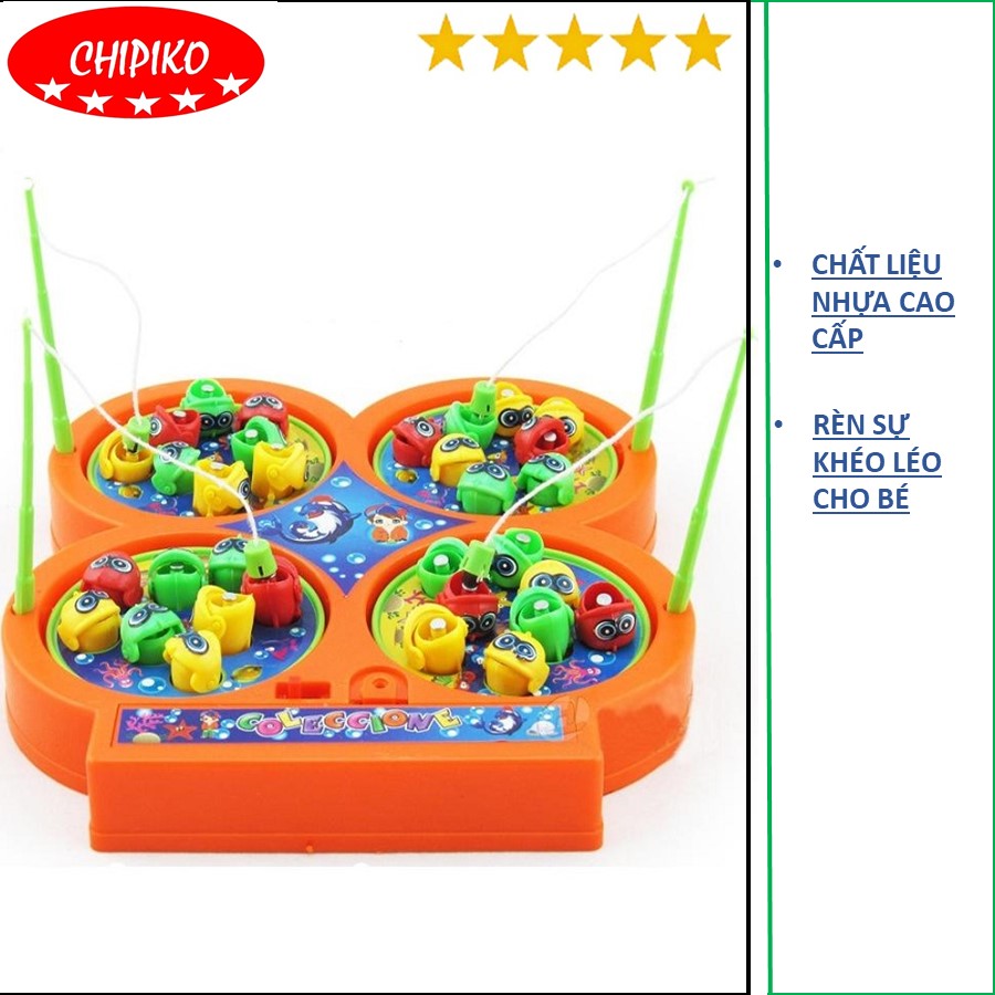 Đồ fishing toy 4 Lake has music and suction magnet