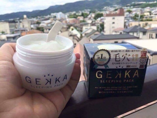 Mặt nạ ngủ Gekka 80g Nhật Bản mặt nạ ngủ Nhật Bản Gekka