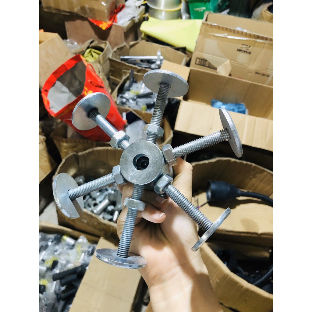 Cữ xoay để căn nhôm cho máy phay đố 6 cạnh - HBMACHINE