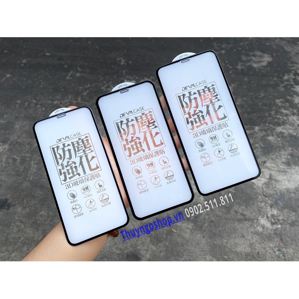[HCM]Kính cường lực DevilCase full màn hình - Iphone 11 / 11 Pro / 11 Pro Max / X /Xs Max / Xs / XR