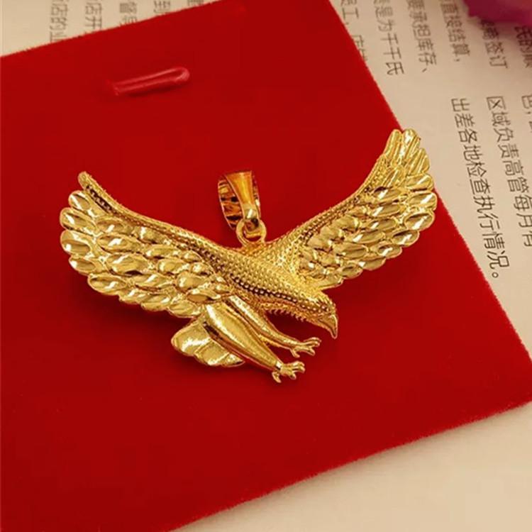 Mặt dây chuyền nam mạ vàng 24k đại bàng tung cánh siêu đẹp BGC253