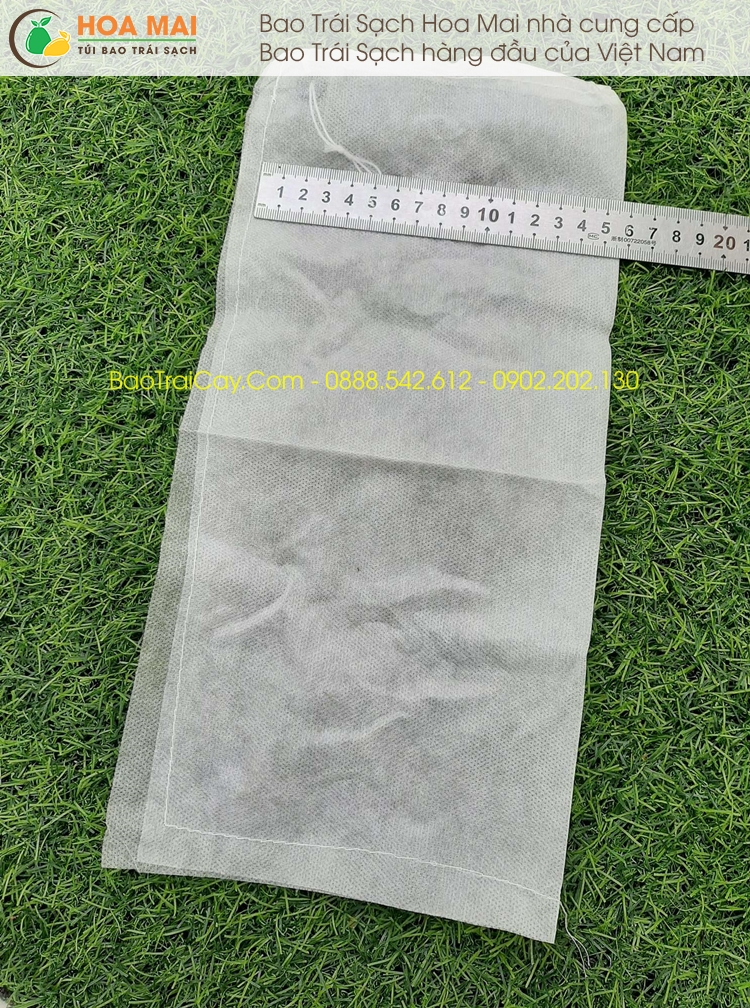 Bao trái cây hoa mai 15x35 100 cái
