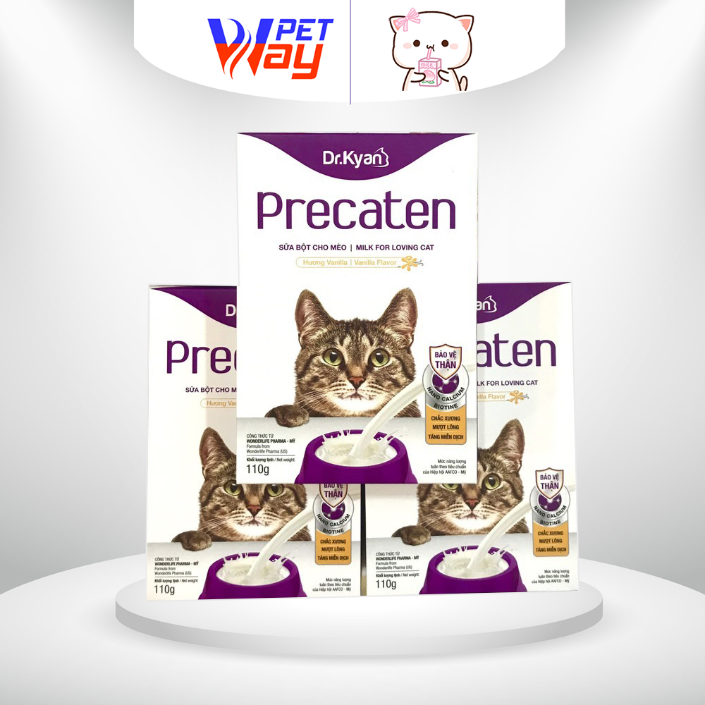 Sữa precaten cho mèo con sơ sinh hộp 110g - petway