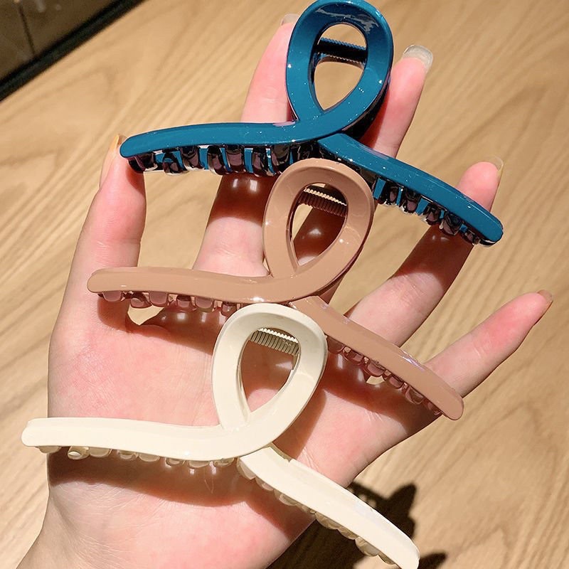 Phôi kẹp tóc càng cua 9cm nhiều màu