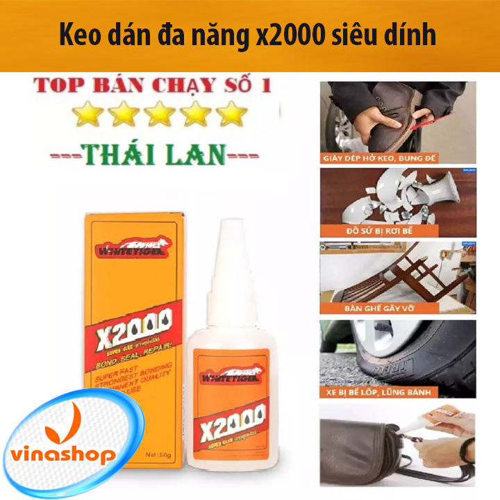 Keo Dán x2000 siêu gắn kết dán tất cả các vật liệu keo dán gỗ, Kính, nhựa, thủy tinh, kim loại, gốm sứ, dán giày dép...Keo gắn đa năng,keo dán siêu dính,keo dán đa dụng
