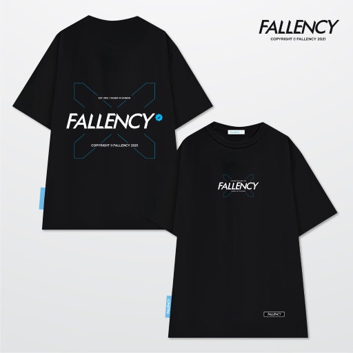 Áo thun x fallency đen - flc103