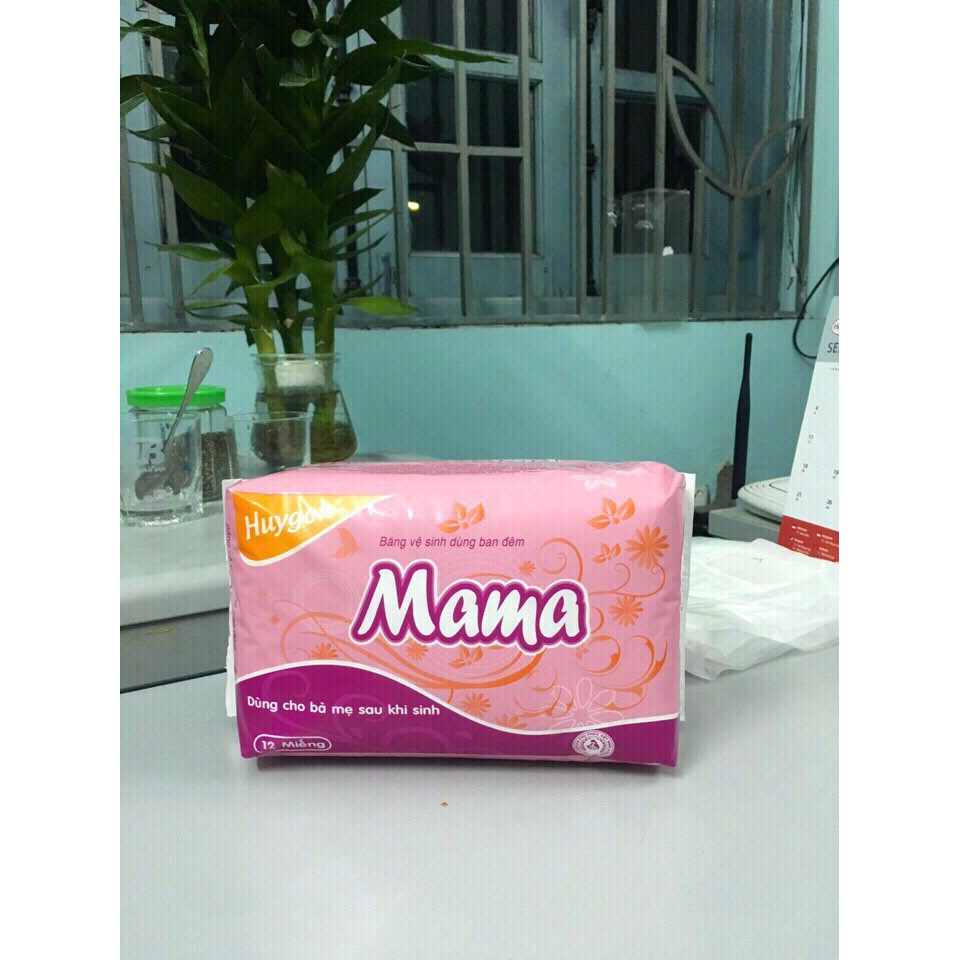 Gói 12 Miếng bỉm mama cho mẹ sau sinh, bỉm mama, bỉm sau sinh