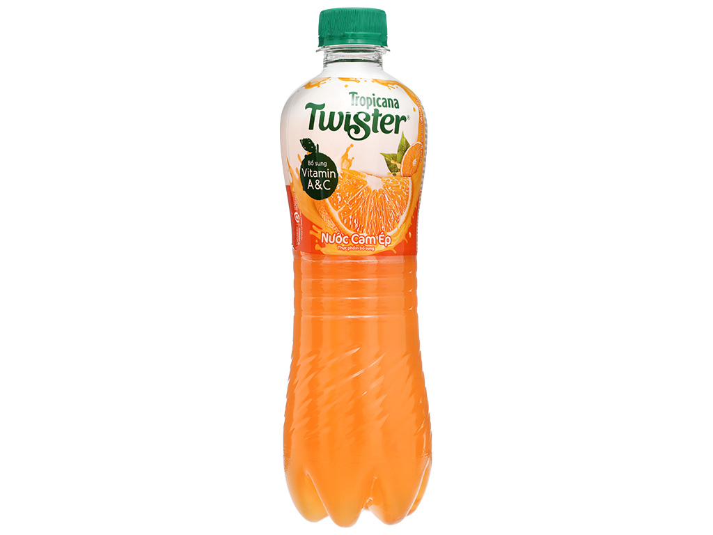 Nước cam ép Twister Tropicana 455ml 350ml - Lốc 6 chai