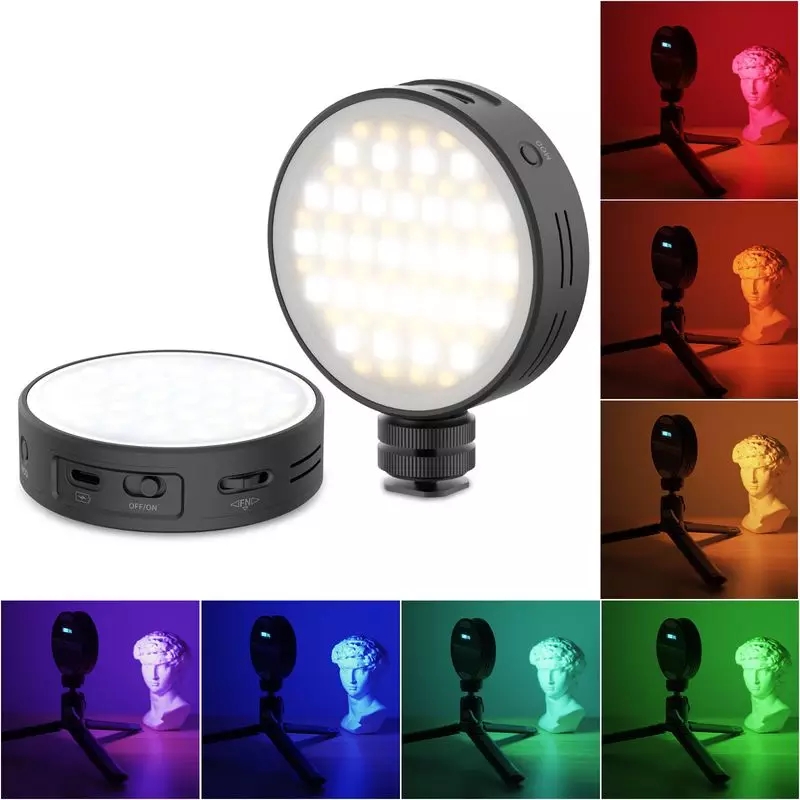 (CÓ SẴN) Đèn Led Ulanzi R66 RGB trợ sáng chụp ảnh, quay phim cho máy ảnh, điện thoại, Gopro - 20 hiệu ứng ánh sáng - Pin sạc