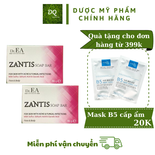 [Chính hãng] ZANTIS SOAP BAR 80G - Xà phòng Y khoa giảm mụn lưng, giảm nhờn hiệu quả  - DQ Cosmetics