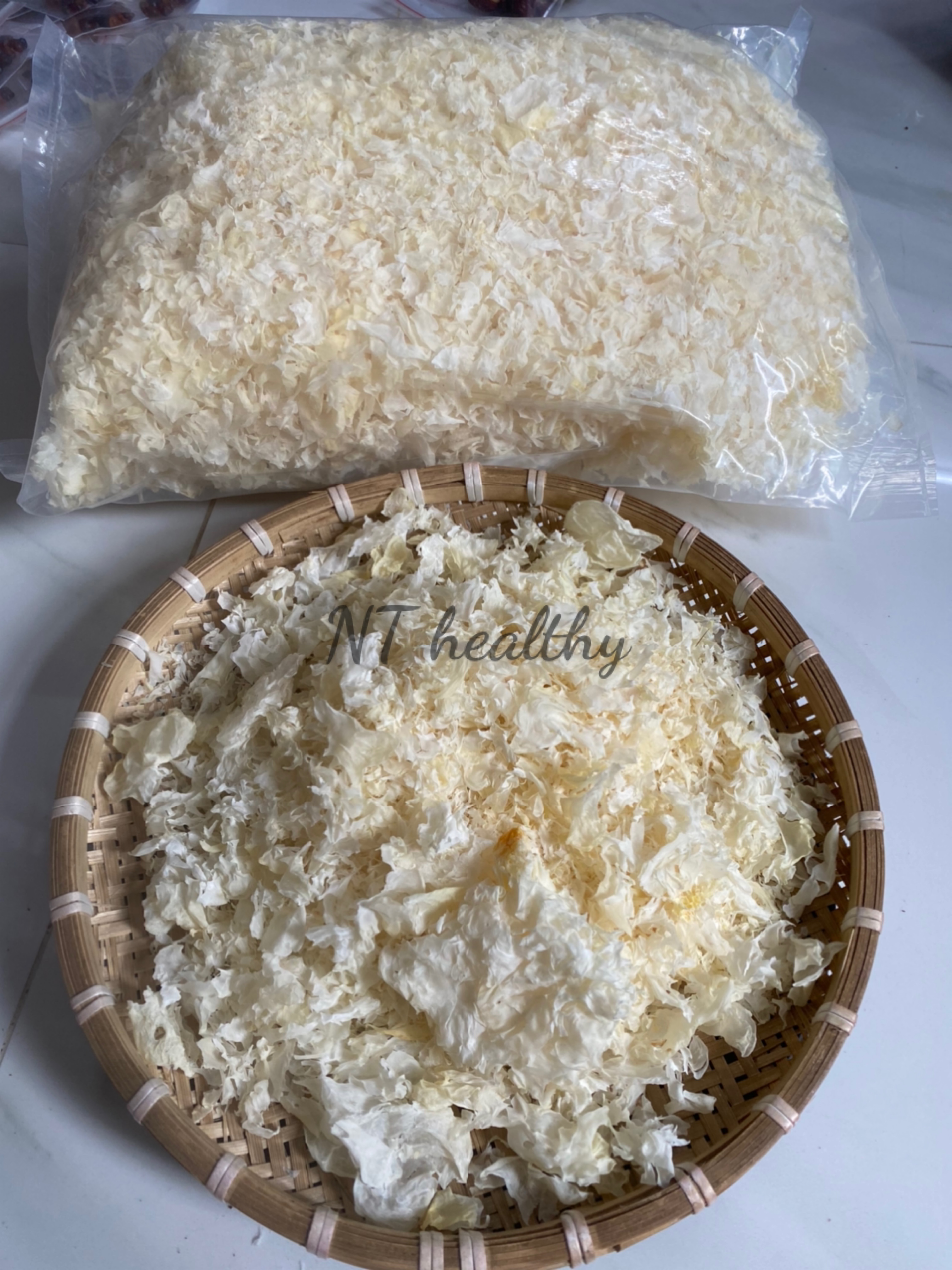 100 gram Nấm tuyết nhĩ hàng đẹp - Thực Phẩm Sạch-NT Healthy Store