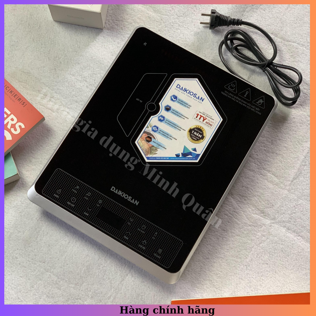 Bếp từ đơn Daikiosan DKT-100002, tiết kiệm điện năng, có hẹn giờ tắt, công suất 2000w, hàng chính hãng bảo hành 12 tháng
