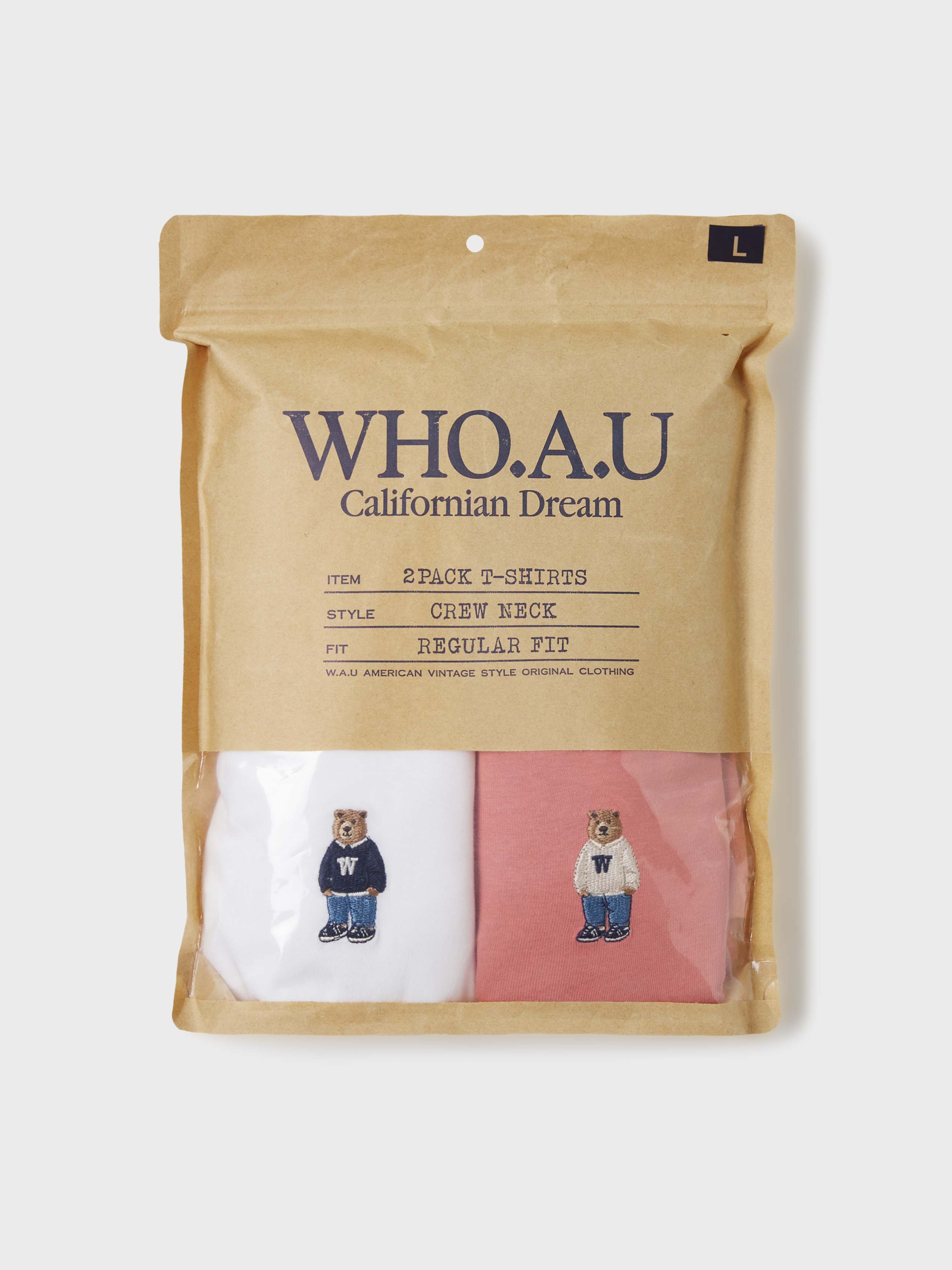 WHOAU Áo Thun (2PACK) Steve Solid T-shirt[B]_WHRAF2351U