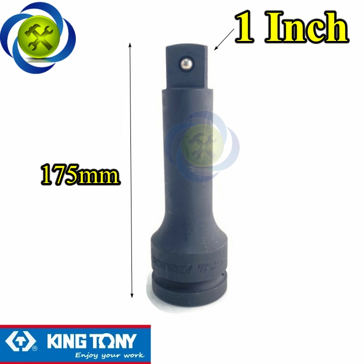 Đầu nối đen 1 inch kingtony 8260-07p dài 175mm đầu vuông 25mm