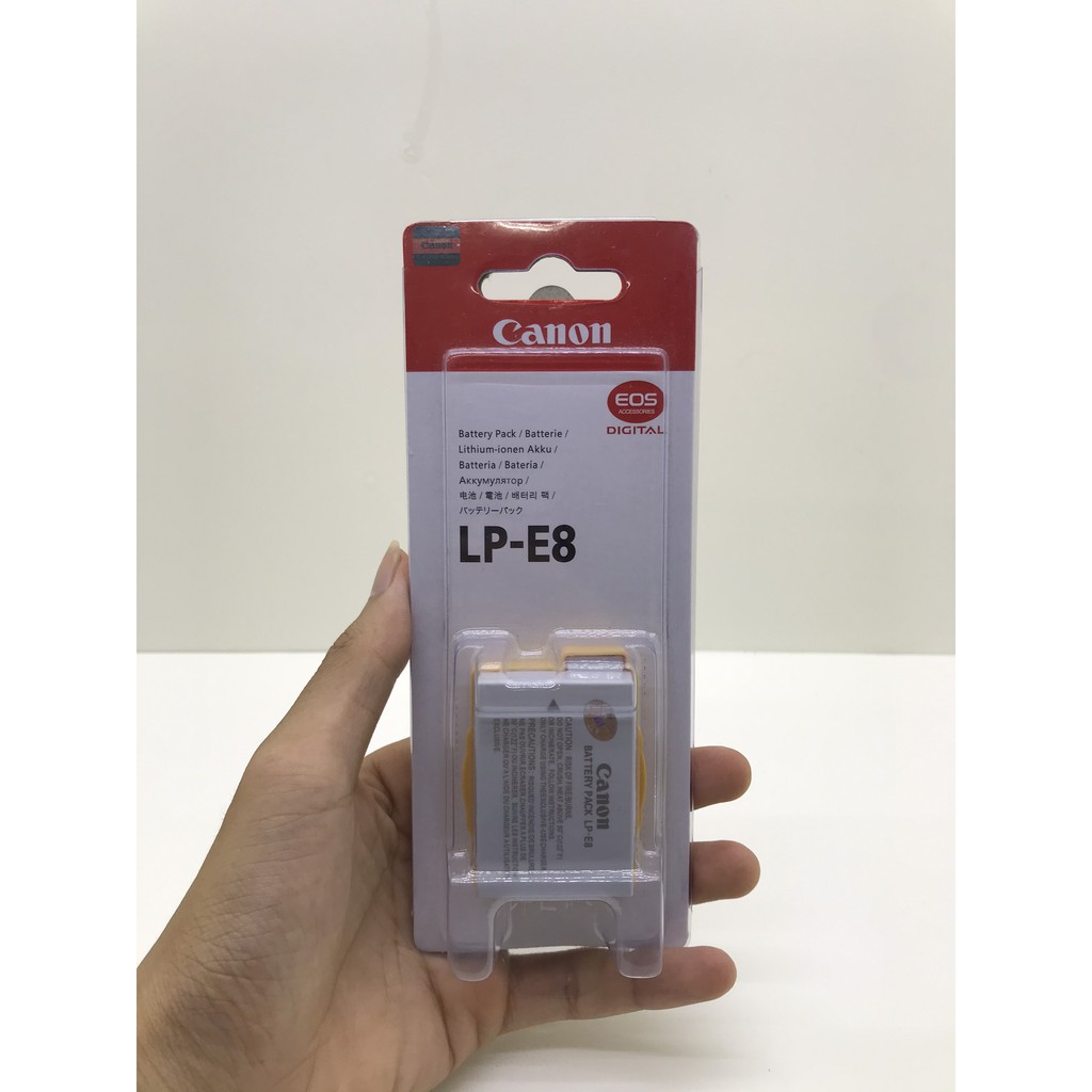 Pin canon lp-e8 1120mah cho thân máy canon 550d, 600d, 650d, 700d, dung lượng cao