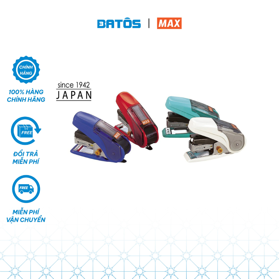 Dập ghim trợ lực max số 10 hd-10nlk - 1 chiếc - ghim tới 20 trang/ lần, ghim phẳng