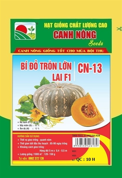 Bí đỏ tròn lớn lai f1 cn-13 - gói 10 hạt