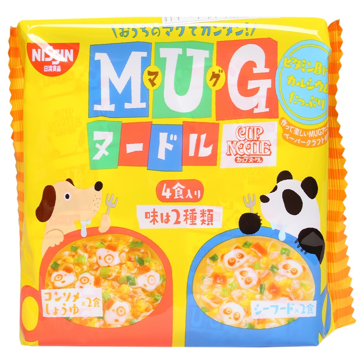 Mỳ Mug Nissin Vị Hải Sản Nhật Bản, Mì Cho Bé Ăn Dặm, Mì Hữu Cơ Cho Bé, Mì Em Bé, Mì Mug Vàng, Mì Tôm Cho Bé [DATE T5/2023]